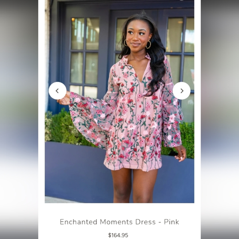 Buddy Love Pink Floral Mini Dress - Picture 10 of 10